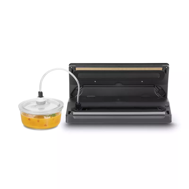 Caso | Máquina de vácuo de bar | VR 390 advanced | Potência 110 W | Controlo de temperatura | Preto/Aço inoxidável