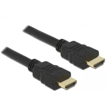 DeLOCK - Cabo de vídeo/áudio/rede - HDMI - 28 AWG - HDMI, 19 pinos (M) - HDMI, 19 pinos (M) - 50 cm - preto (84751)