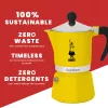 Cafeteira Moka Bialetti Rainbow preto amarelo