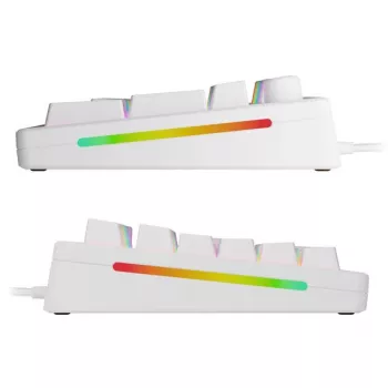 Glorious PC Gaming Race GMMK 3 HE 100% teclado gaming pré-montado branco LEDs RGB Glorious Fox HE USB