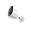 Reolink Argus B330 (BWC2K02SP) câmara de segurança IP Wi-Fi a bateria com painel solar, 5 MP 2880x1616, IP65, visão noturna a cores, para interior e exterior, branca