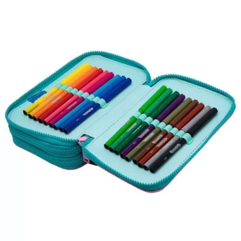 Estojo CoolPack Jumper 3 DREAMS F067654 – estojo de três andares com vários compartimentos
