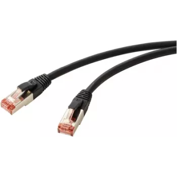 Cabo de rede Renkforce RF-5771886 preto 1,5 m Cat6 S/FTP (S-STP) (RF-5771886)