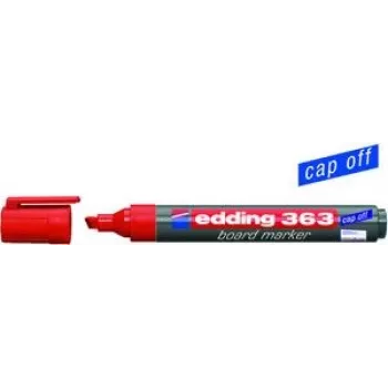 Marcador Edding e-363 vermelho/cinzento espessuras de ponta 1 mm e 5 mm