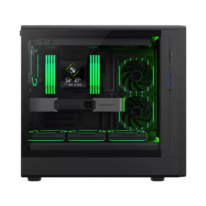 Caixa Gamemax | CLAW 460 BK | preto | Mid-Tower | fonte de alimentação não incluída