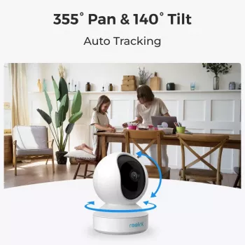 Reolink E Series E330 5MP Câmara de vigilância WLAN panorâmica e inclinável para interior (WCEP5MP04PTW)
