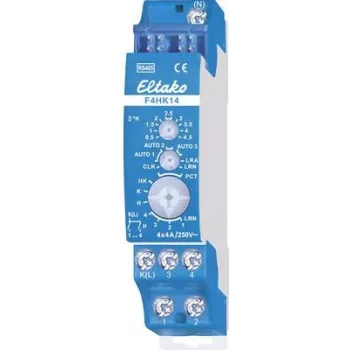 Atuador de comutação Eltako F4HK14 4 canais RS485 montagem em calha DIN (MPN 30014010)