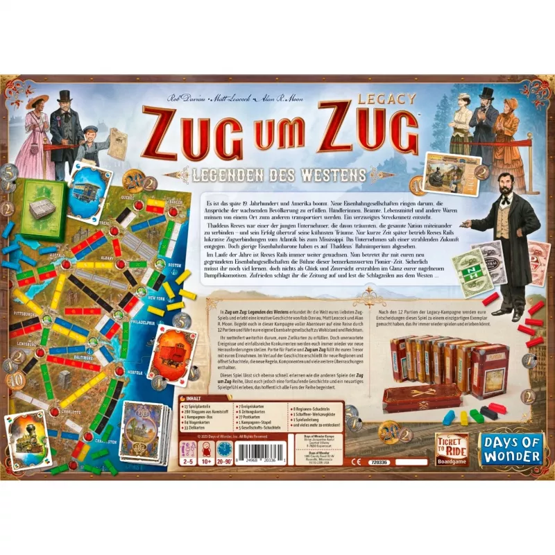 Zug um Zug Legacy: Legenden des Westens, jogo de tabuleiro