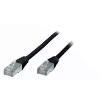 Cabo de rede preto ShiverPeaks 75120-S Cat5e 10 m