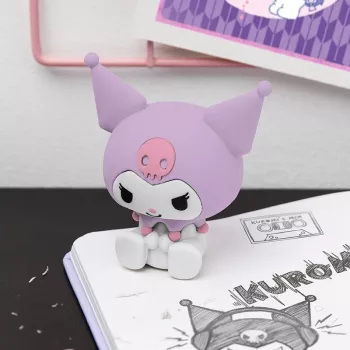 Borracha Paladone Kuromi Chunky borracha novidade PP14533KUR, borracha em forma de personagem, tamanho colecionável