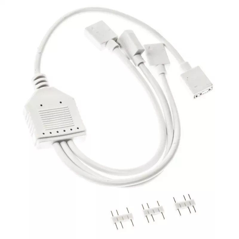 Cabo divisor Kolink ARGB 1 para 3 PGW-AC-KOL-156 30 cm branco