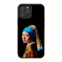 Capa de proteção iKins para Apple iPhone 12 Pro Max com design A Rapariga com o Brinco de Pérola