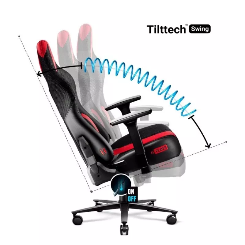 Cadeira gaming Diablo X-PLAYER 2.0 normal Crimson anthracite