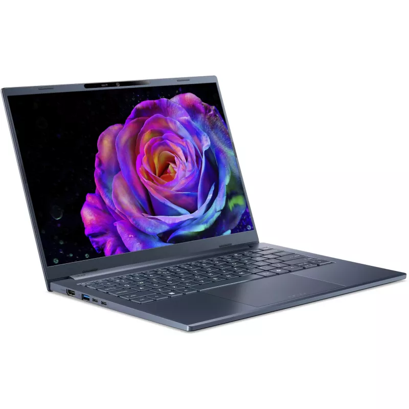 Portátil Acer Swift Go 14 AI SFG14-75-73GE Intel Core Ultra 7 258V 14 polegadas WUXGA 32 GB LPDDR5x 1 TB SSD Intel Arc 140V Wi‑Fi 7 Windows 11 azul 1,24 kg