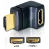 Adaptador HDMI DeLOCK 65072 HDMI macho para HDMI fêmea, 90° para cima
