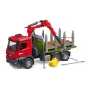 Camião grua BRUDER 03669 verde vermelho idade recomendada 4 anos