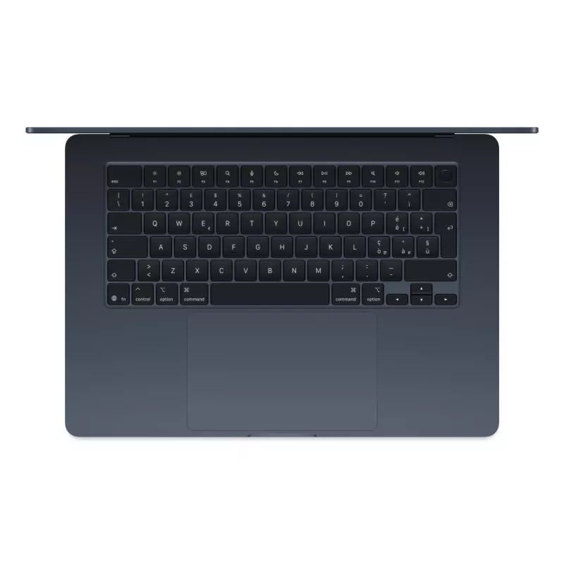 MacBook Air 15, meia-noite, M4 (10-CPU/10-GPU), 16 GB, 256 GB, alemão, fonte de alimentação 35W Dual USB-C, MW1L3D/A