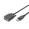 ASM AK-340301-030-S Cabo ASSMANN Displayport 1.1a com bloqueio Type DP/DVI-D (24+1) M/M preto 3m