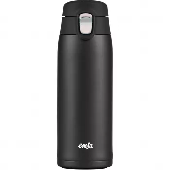 Caneca de viagem EMSA N2151700 0,4 L, preto mate, fecho flip