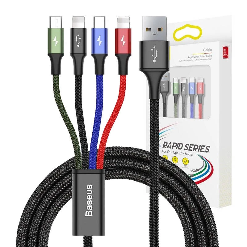 Cabo para telemóvel Baseus KB2L435A12BK