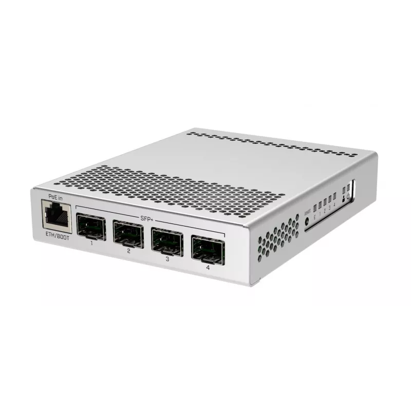 MikroTik | Switch | CRS305-1G-4S+IN | gerido via web | desktop | 1 Gbps (RJ-45) número de portas 1 | número de portas SFP+ 4
