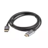 Adaptador de cabo de vídeo Lanberg CA-DPHD-20CU-0018-BK 1,8 m DisplayPort HDMI Type-A (Standard) preto, prateado