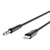 Cabo Belkin Lightning para jack de auscultadores - Lightning macho para ficha mini jack estéreo macho - 91,4 cm - Preto - para Apple iPhone (Lig