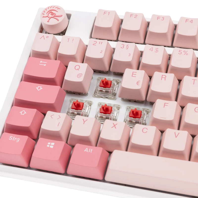 Teclado Gaming Ducky One 3 TKL USB QWERTZ alemão rosa