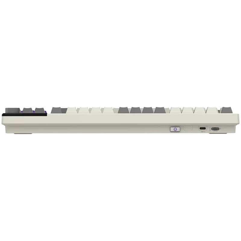 LORGAR KBP70TKLW, Teclado de gaming mecânico TKL sem fios Pro, bege, layout EN