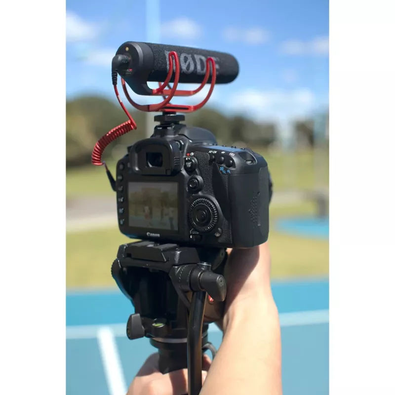 VideoMic GO, microfone preto/vermelho
