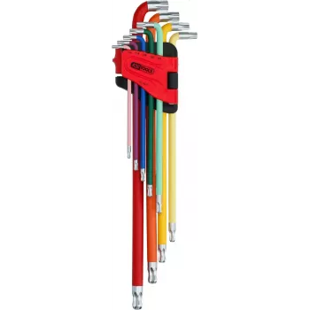 KS TOOLS Tools-Machines GmbH conjunto de chaves Torx de cabeça esférica, extra longas, 9 peças (151.5210)