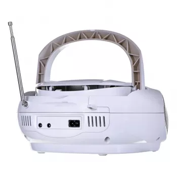 Aparelhagem estéreo portátil Blaupunkt BB7-WH, digital 2,4 W FM, cinzento, reprodução MP3