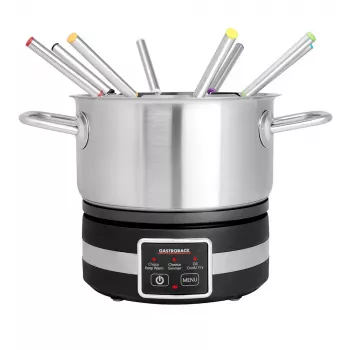 Fondue elétrico Gastroback 42568 1,8 l 8 pessoas preto aço inoxidável