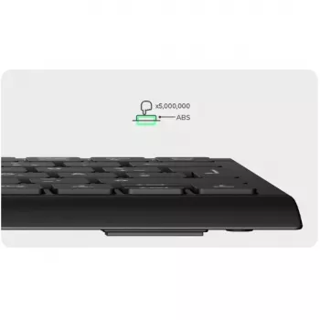 KeySonic KSK-5011ELC (DE) Teclado Casa USB QWERTZ Alemão Preto