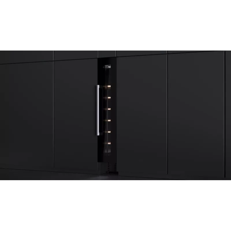 Teka RVU 10008 GBK Arrefecedor de vinho termoelétrico de encastrar preto 8 garrafas