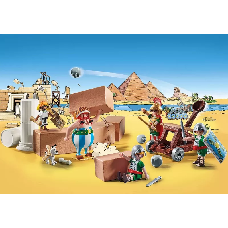 Playmobil 71268 Asterix: Edifis e a batalha pelo palácio catapulta funcional dos romanos coleção figuras de brincar diversão role-play imaginativo
