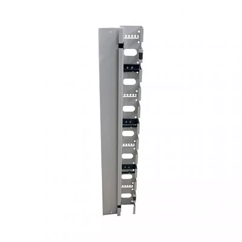 ALL-S0002116, Painel de gestão de cabos, cinzento, 32U, 19 polegadas, 100 mm, 75 mm