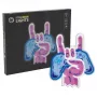Letreiro de néon MANTA SNL109MT mão com comando de jogos, iluminação LED decorativa para setup de gaming