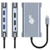 HUB 8in1 adaptador USB C HDMI x2 USB VGA RJ45 PD