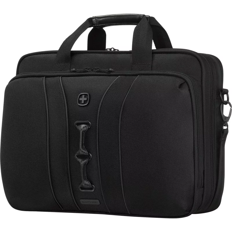 Capa para portátil Wenger Legacy Série Preta 16 polegadas – compatível com até 40,6 cm, preta