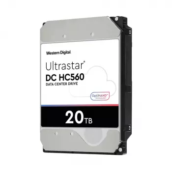 WD Ultrastar DC HC560 - Disco rígido - 20TB - interno - 3.5 (8,9 cm) - SATA 6Gb/s - 7200 rpm - Memória intermédia: 512MB (0F38785)