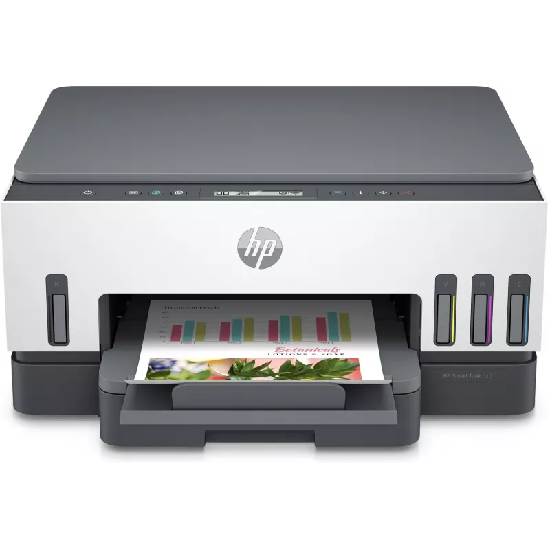 Impressora multifunções HP Smart Tank 720 — jato de tinta térmico, cor, A4, Wi‑Fi, duplex, 4800x1200 dpi