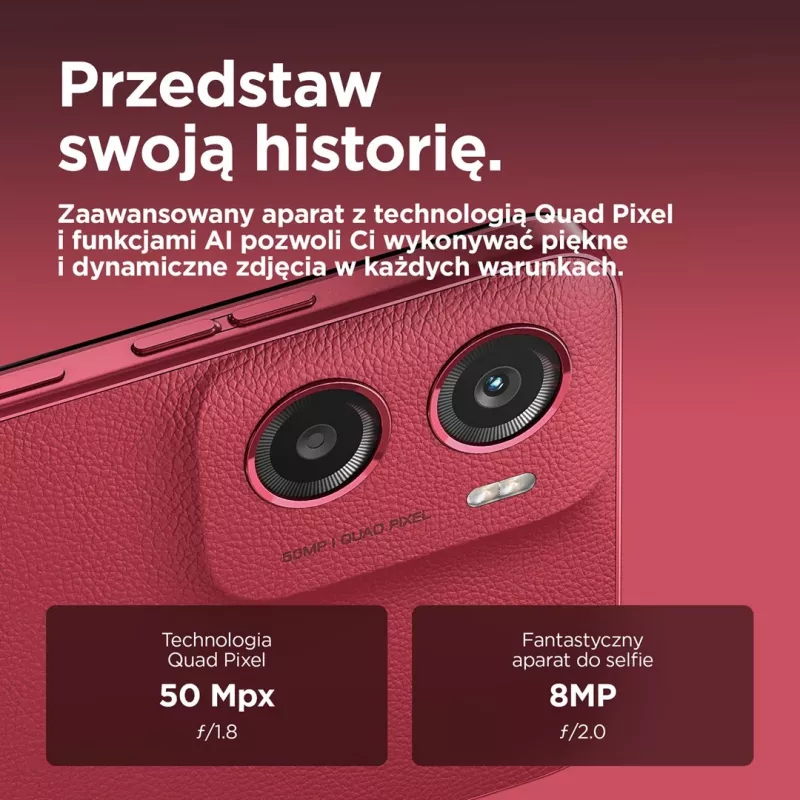 Motorola moto g05 16,9 cm (6,67 polegadas) Dual SIM Android 15 4G USB Type-C 4 GB 256 GB 5200 mAh vermelho