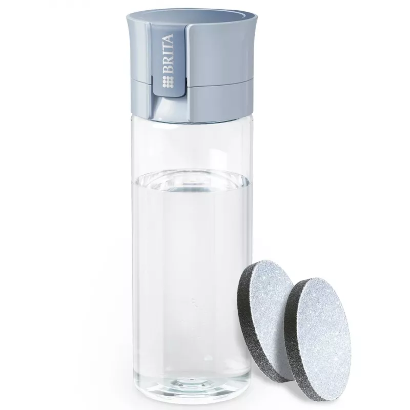 Garrafa com filtro BRITA Vital azul-pastel 600 ml com 2 filtros MicroDisc, sem BPA, apta para máquina de lavar louça