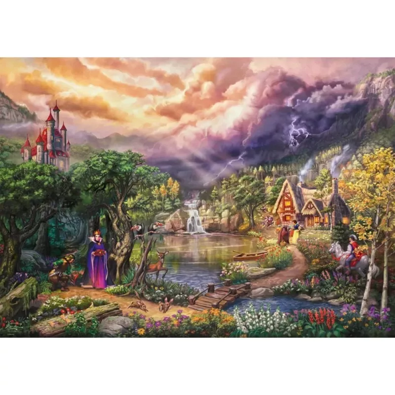 Thomas Kinkade Studios: Disney Dreams Collection - Branca de Neve e a Rainha, puzzle 1000 peças