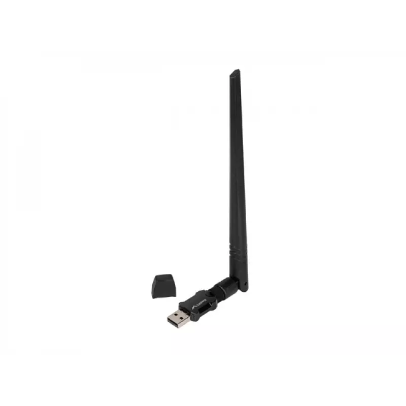 Adaptador USB Lanberg placa de rede WLAN NC-0900-WIE USB 2.0 Dualband AX900 1X antena externa