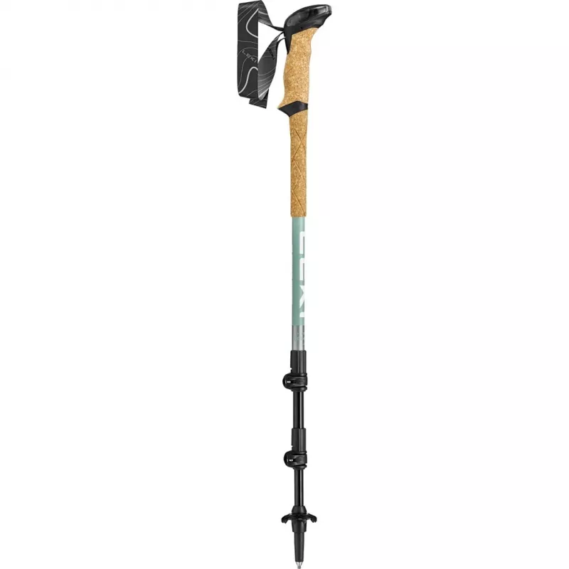 Bastões de trekking Leki Makalu Lite ajustáveis 90–125 cm, cinzento-verde