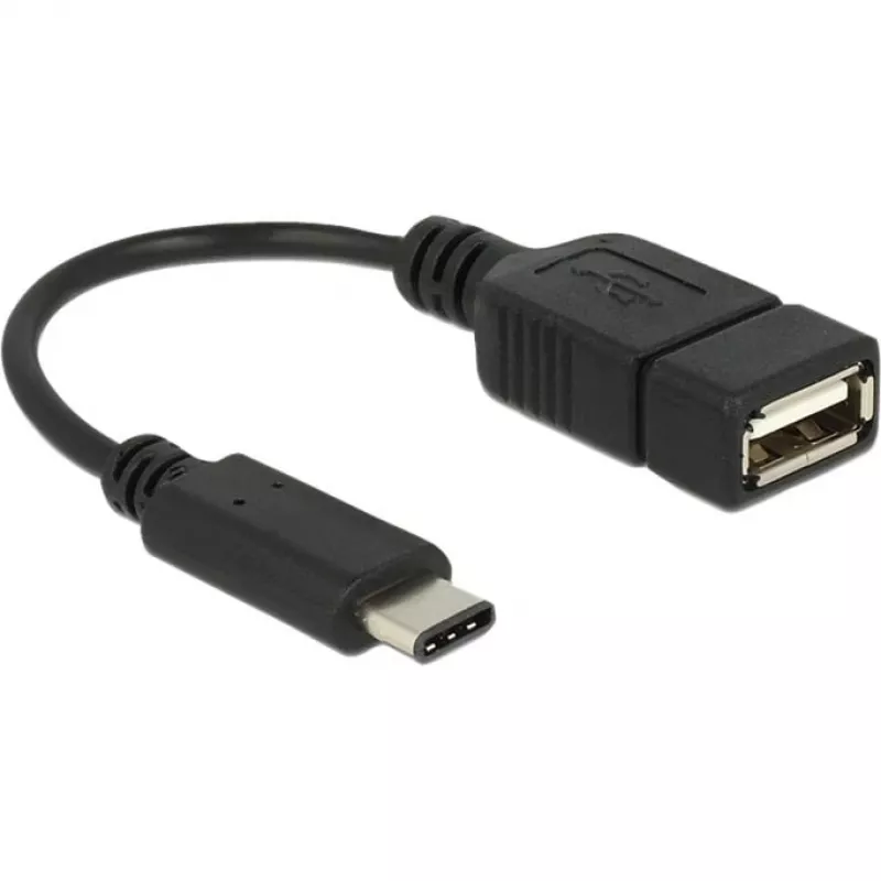 Cabo USB DeLOCK 65579 USB 2.0 0,15 m USB C USB A preto