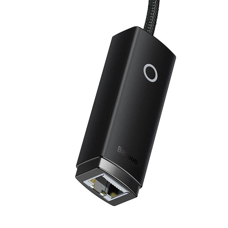 Adaptador de rede Baseus Lite Series USB-C para RJ45 (preto)