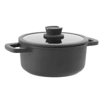 Panela STONE+ com tampa 24 x 11 cm 4,4 l